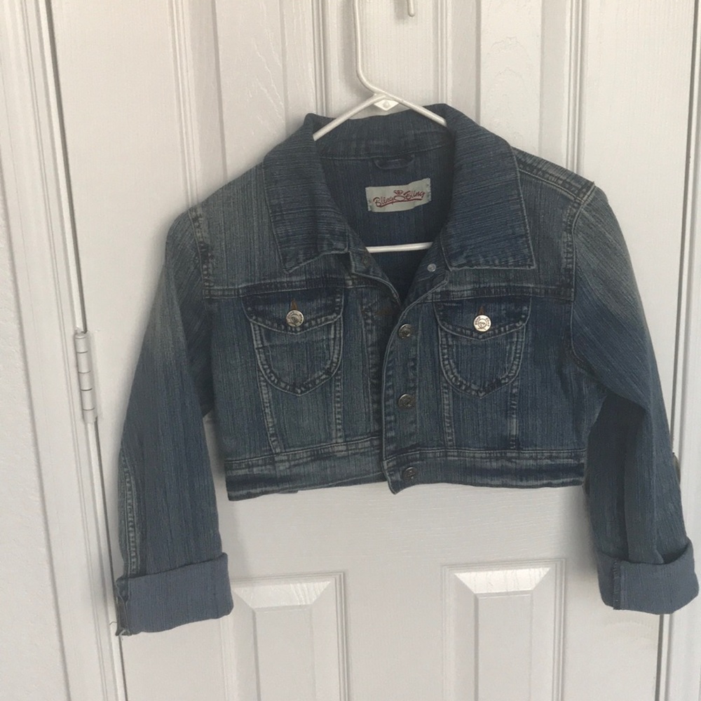 Crop jean jacket